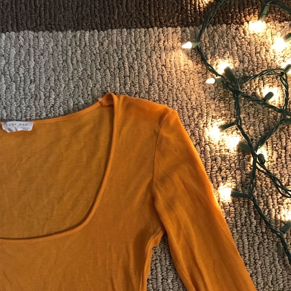 Zara 🌻sunflower yellow lightweight long sleeve